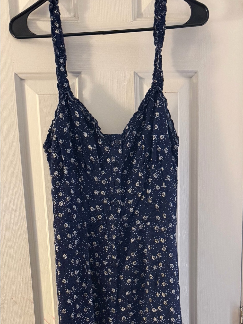 Urban Outfitters Navy Blue Floral Jumpsuit